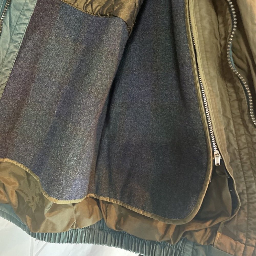 Vtg Women's Towne London Fog Green/Brown Jacket w/Zip In Lining Medium Pockets - Picture 6 of 15